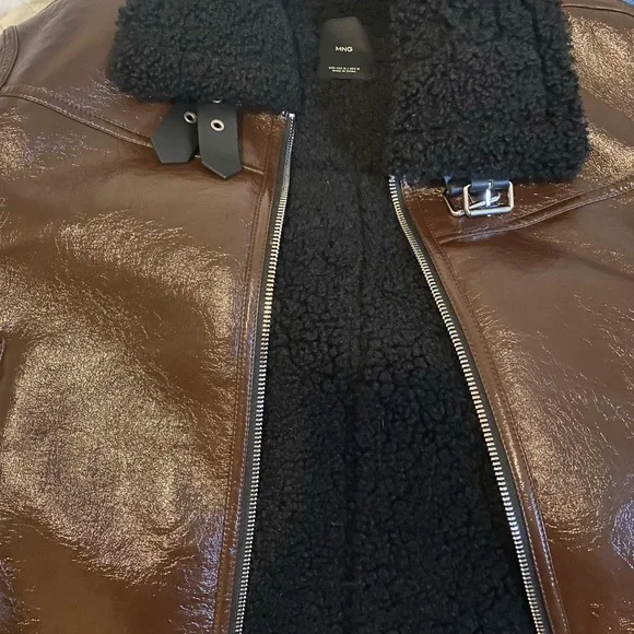 Mango Faux Shearling-lined Jacket - Picture 3 of 5